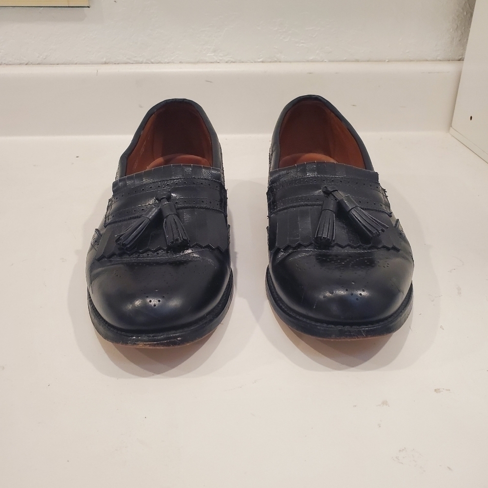 Allen Edmonds Bridgeton Kiltie & Tassel Black Slip On Loafer Mens 11.5 D - Picture 3 of 11
